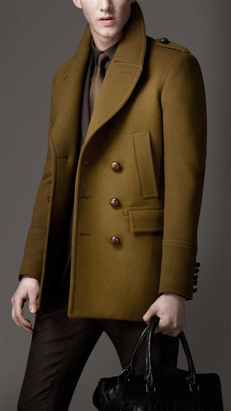 burberry pea coat mens sale